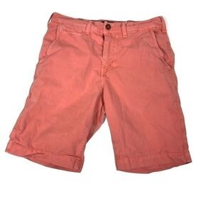 American Eagle red shorts next level flex‎ Bermuda chino 9” inseam 28